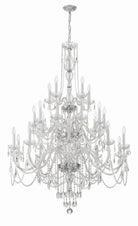 Crystorama - 1156-CH-CL-MWP - 25 Lumière Suspendu - Cristal traditionnel - Chrome poli