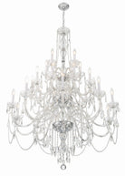 Crystorama - 1156-CH-CL-MWP - 25 Lumière Suspendu - Cristal traditionnel - Chrome poli