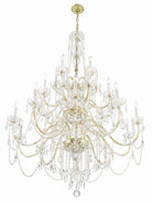 Crystorama - 1156-PB-CL-MWP - 25 Lumière Suspendu - Cristal traditionnel - Laiton poli