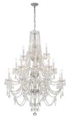 Crystorama - 1157-CH-CL-MWP - 20 Lumières Suspendu - Cristal traditionnel - Chrome poli