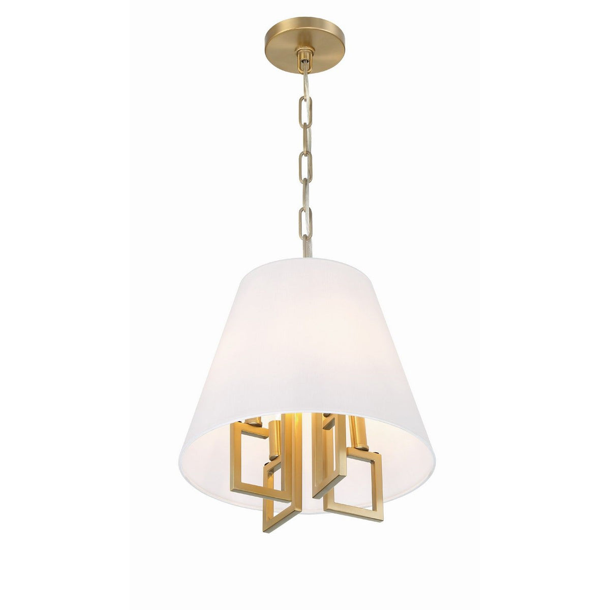 Crystorama - 2254-VG - Four Light Mini Chandelier - Westwood - Vibrant Gold