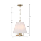 Crystorama - 2254-VG - Four Light Mini Chandelier - Westwood - Vibrant Gold