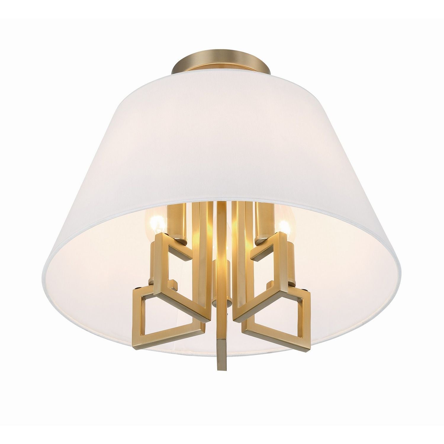 Crystorama - 2255-VG_PLAFOND - Semi-luminaire à cinq lumières Plafonnier - Westwood - Or éclatant