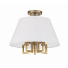 Crystorama - 2255-VG_PLAFOND - Semi-luminaire à cinq lumières Plafonnier - Westwood - Or éclatant