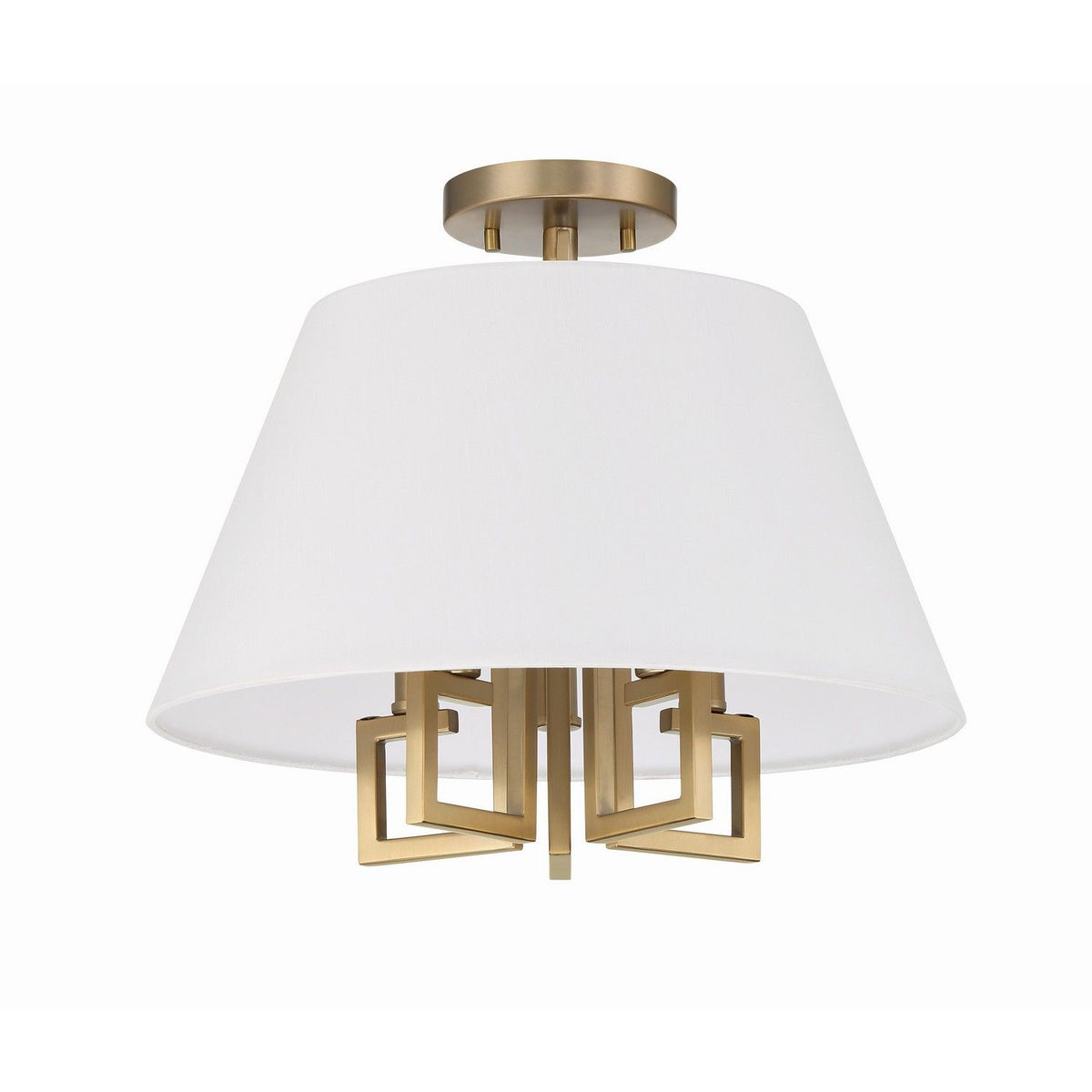 Crystorama - 2255-VG_CEILING - Five Light Semi Flush Mount - Westwood - Vibrant Gold