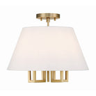 Crystorama - 2255-VG_PLAFOND - Semi-luminaire à cinq lumières Plafonnier - Westwood - Or éclatant