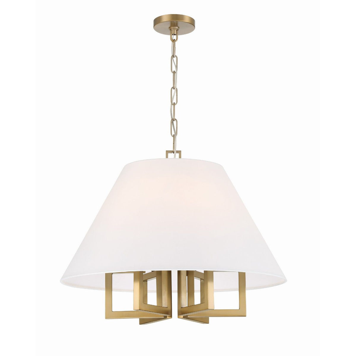 Crystorama - 2256-VG - Six Light Chandelier - Westwood - Vibrant Gold