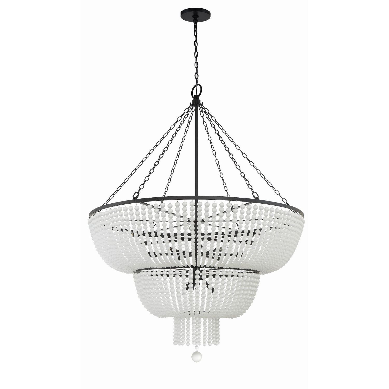 Crystorama - 614-MK - 15 Light Chandelier - Rylee - Matte Black
