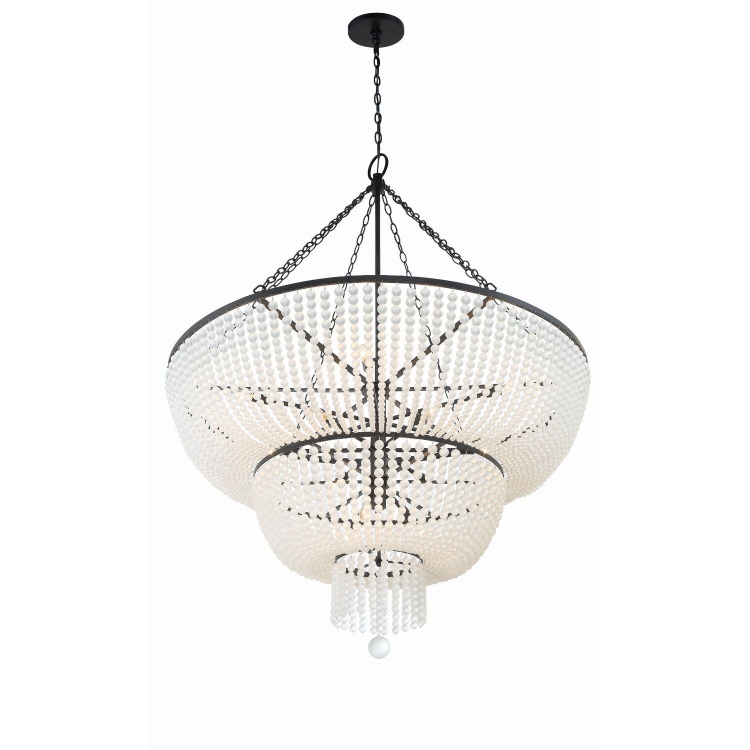 Crystorama - 614-MK - 15 Light Chandelier - Rylee - Matte Black