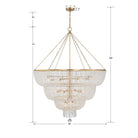 Crystorama - 618-GA - 24 Lumières Suspendu - Rylee - Or antique