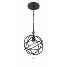 Crystorama - 9220-BK - Une lumière Suspension - Solaris - Noir