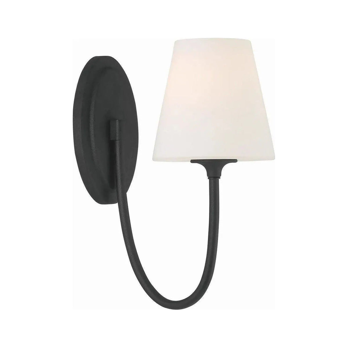 Crystorama - JUN-10321-BF - One Light Wall Mount - Juno - Black Forged