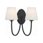 Crystorama - JUN-10322-BF - Two Light Wall Mount - Juno - Black Forged