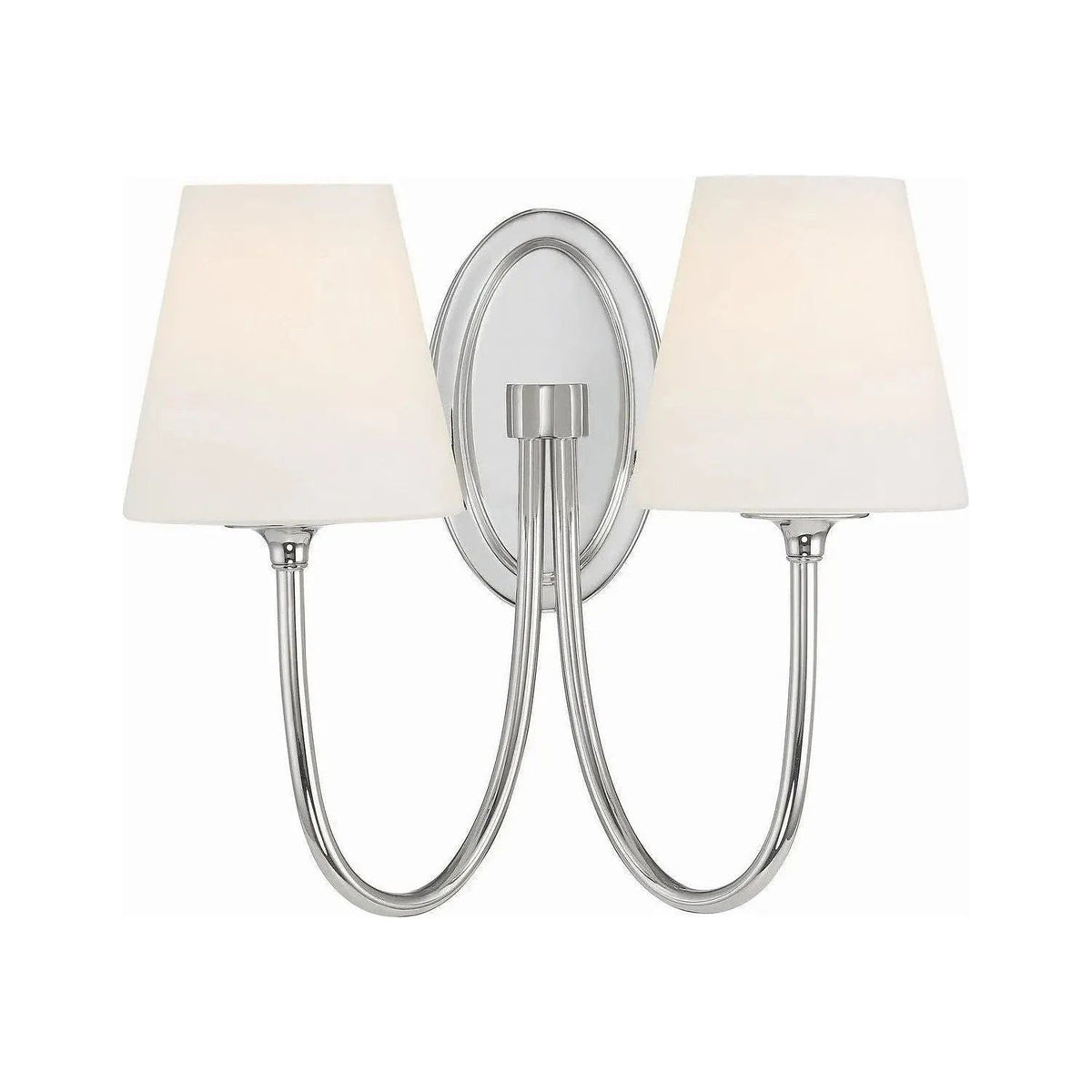 Crystorama - JUN-10322-PN - Two Light Wall Mount - Juno - Polished Nickel