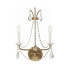 Crystorama - KAR-90902-AG-CL-MWP - Two Light Wall Mount - Karrington - Aged Brass