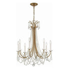 Crystorama - KAR-90908-AG-CL-MWP - Eight Light Chandelier - Karrington - Aged Brass