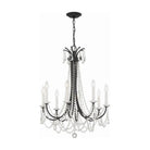 Crystorama - KAR-90908-MK-CL-MWP - Eight Light Chandelier - Karrington - Matte Black