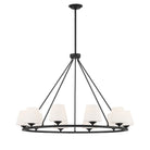 Crystorama - KEE-A3009-MK - Ten Light Chandelier - Keenan - Matte Black