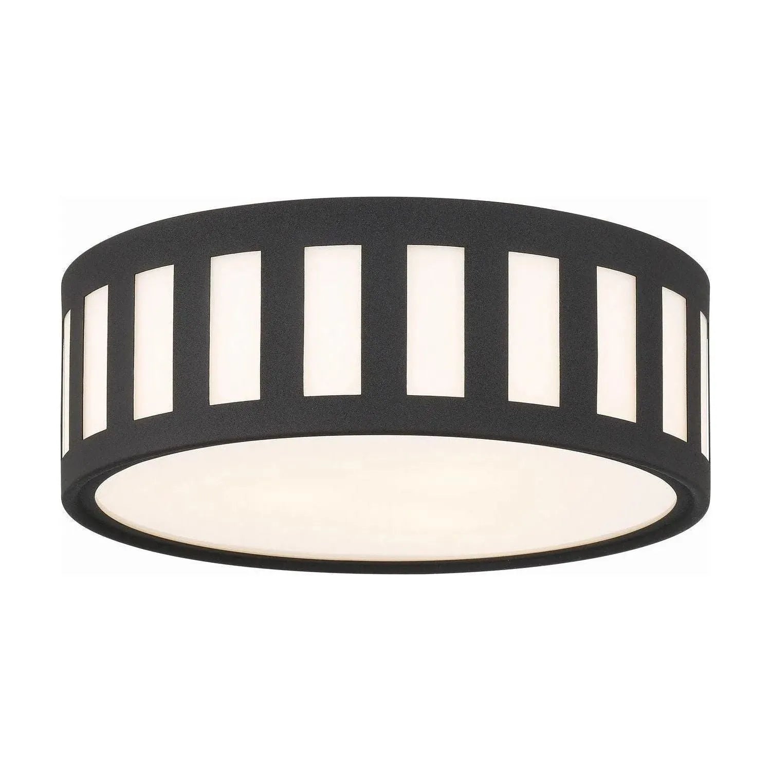 Crystorama - KEN-2203-BF - Three Light Ceiling Mount - Kendal - Black Forged