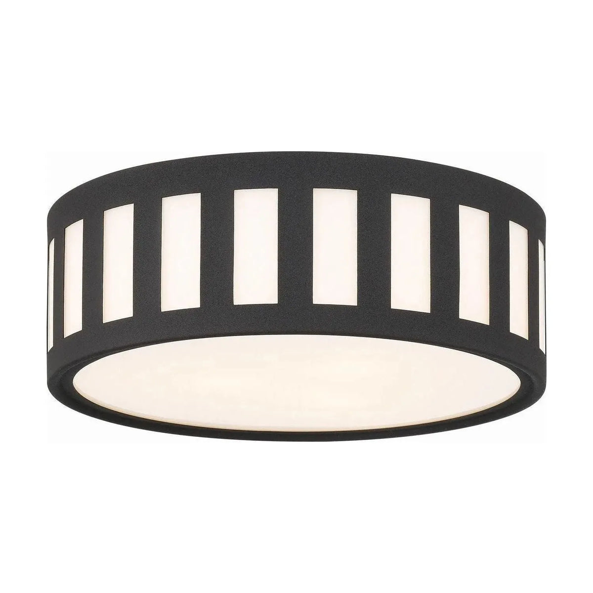 Crystorama - KEN-2203-BF - Three Light Ceiling Mount - Kendal - Black Forged