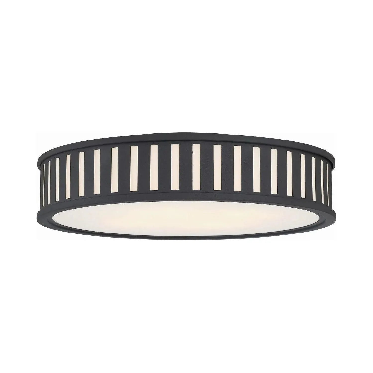 Crystorama - KEN-2203-BF - Three Light Ceiling Mount - Kendal - Black Forged