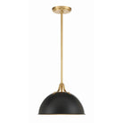 Crystorama - SOT-18013-MK-GA - One Light Pendant - Soto - Matte Black + Antique Gold