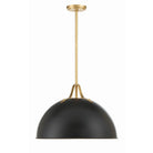 Crystorama - SOT-18015-MK-GA - One Light Pendant - Soto - Matte Black + Antique Gold
