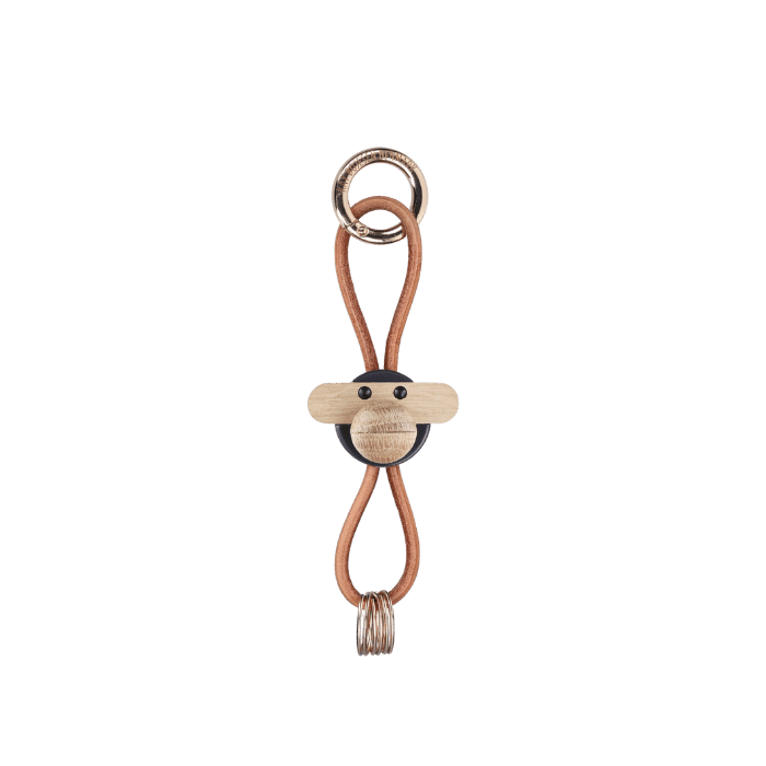 Porte-clés singe Kay Bojesen 39582 gris foncé
