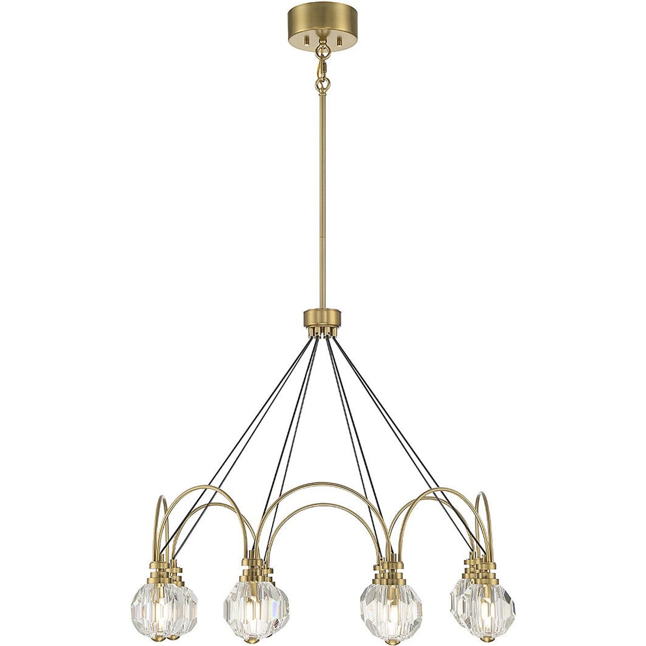 Savoy House - 1-2200-8-322 - LED Chandelier - Burnham - Warm Brass