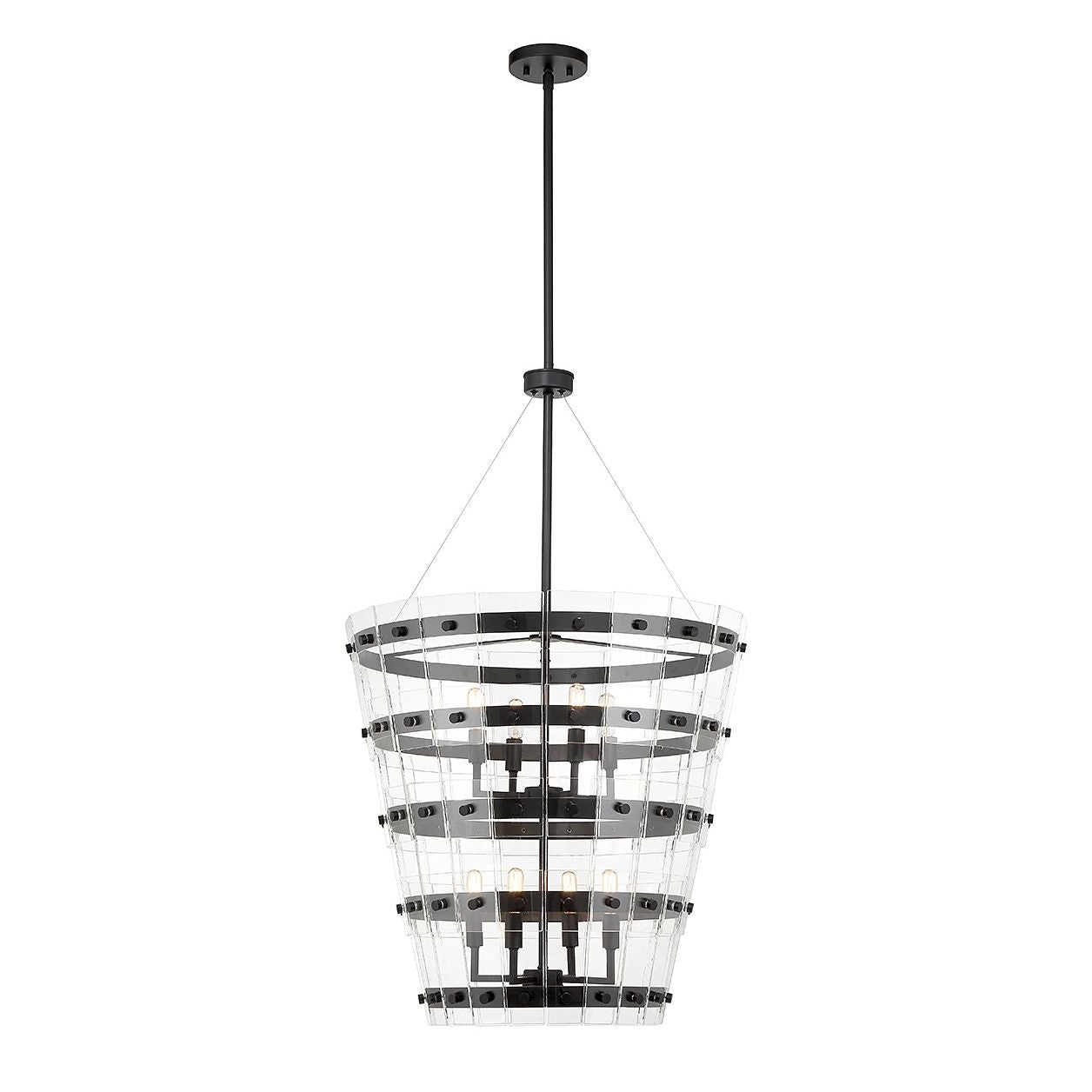 Savoy House - 7-8859-8-89 - Eight Light Pendant - Ventari - Matte Black