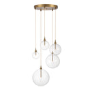 Meridian M10099NB LED Pendant in Natural Brass