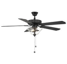 Plafond Meridian M2019MBKRV 52" Ventilateur  en noir mat