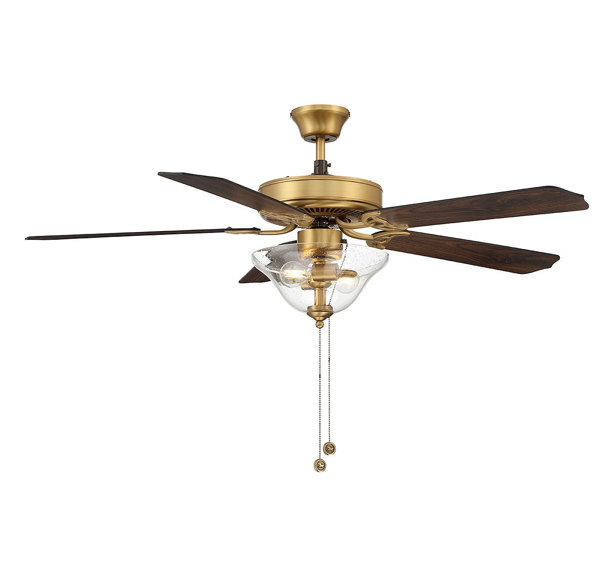 Plafond Meridian M2019NBRV 52" Ventilateur  en laiton naturel