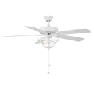 VMC double flux Meridian M2019WHRV 52" Plafond Ventilateur  en blanc biscuit