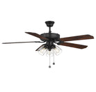 Meridian M2022MBKRV 52" Ceiling Fan in Matte Black