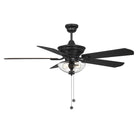 Meridian M2026MBKRV 52" Outdoor Ceiling Fan in Matte Black