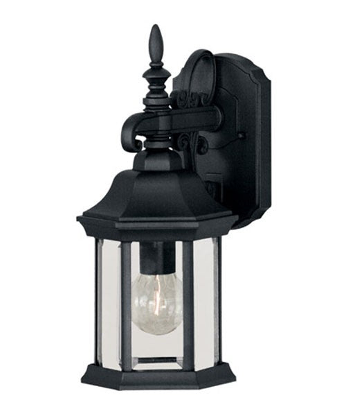Meridian M50056BK One Light Outdoor Wall Sconce in Black