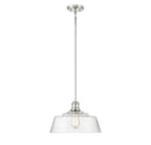 Lumière Meridian M7023PN Une seule lampe Suspension en nickel poli