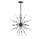 Meridian M7028MBK Five Light Pendant in Matte Black