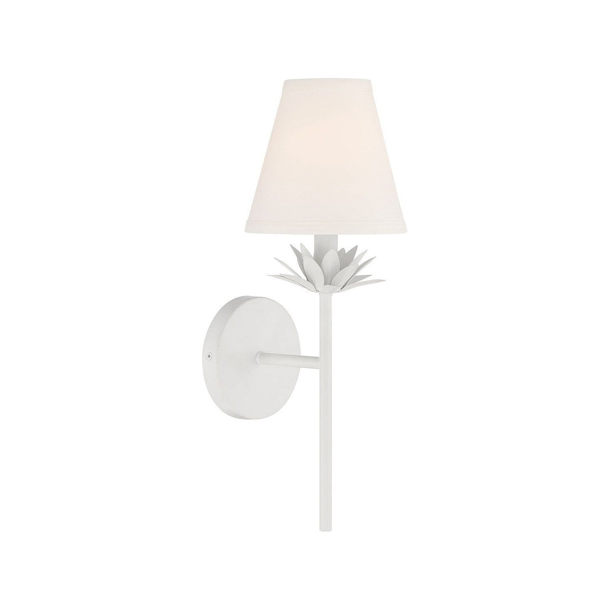 Meridian - M90077WH - One Light Wall Sconce - White