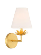 Meridian M90078TG One Light Wall Sconce in True Gold