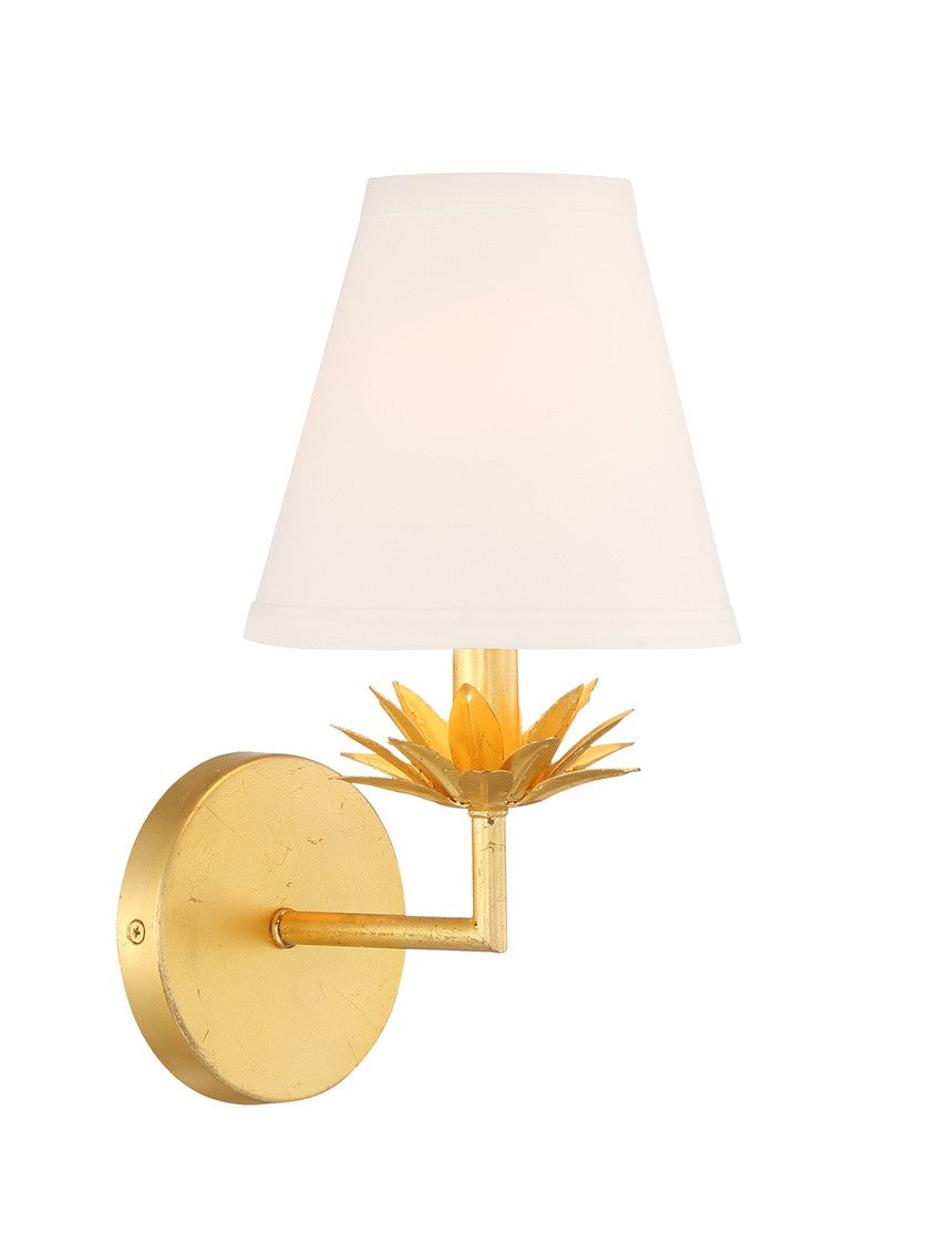 Meridian M90078TG One Light Wall Sconce in True Gold