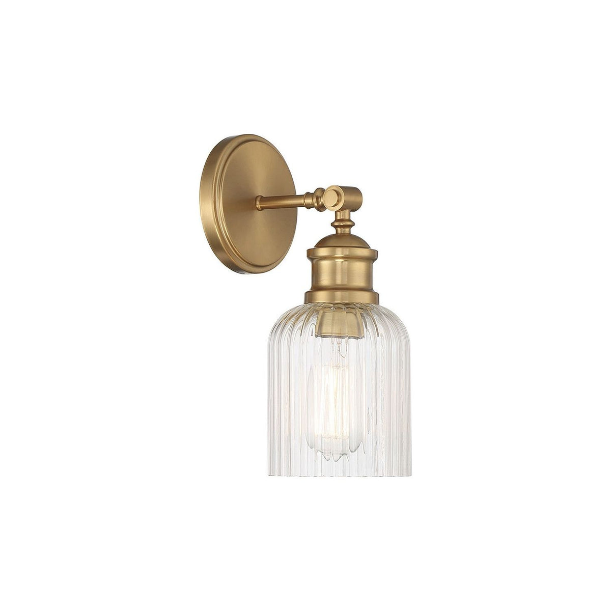 Meridian - M90083NB - One Light Wall Sconce - Natural Brass