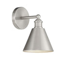 Lumière Meridian M90087BN Une seule Murale en nickel brossé