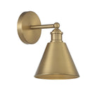 Lumière Meridian M90087NB Une lampe Murale en laiton naturel