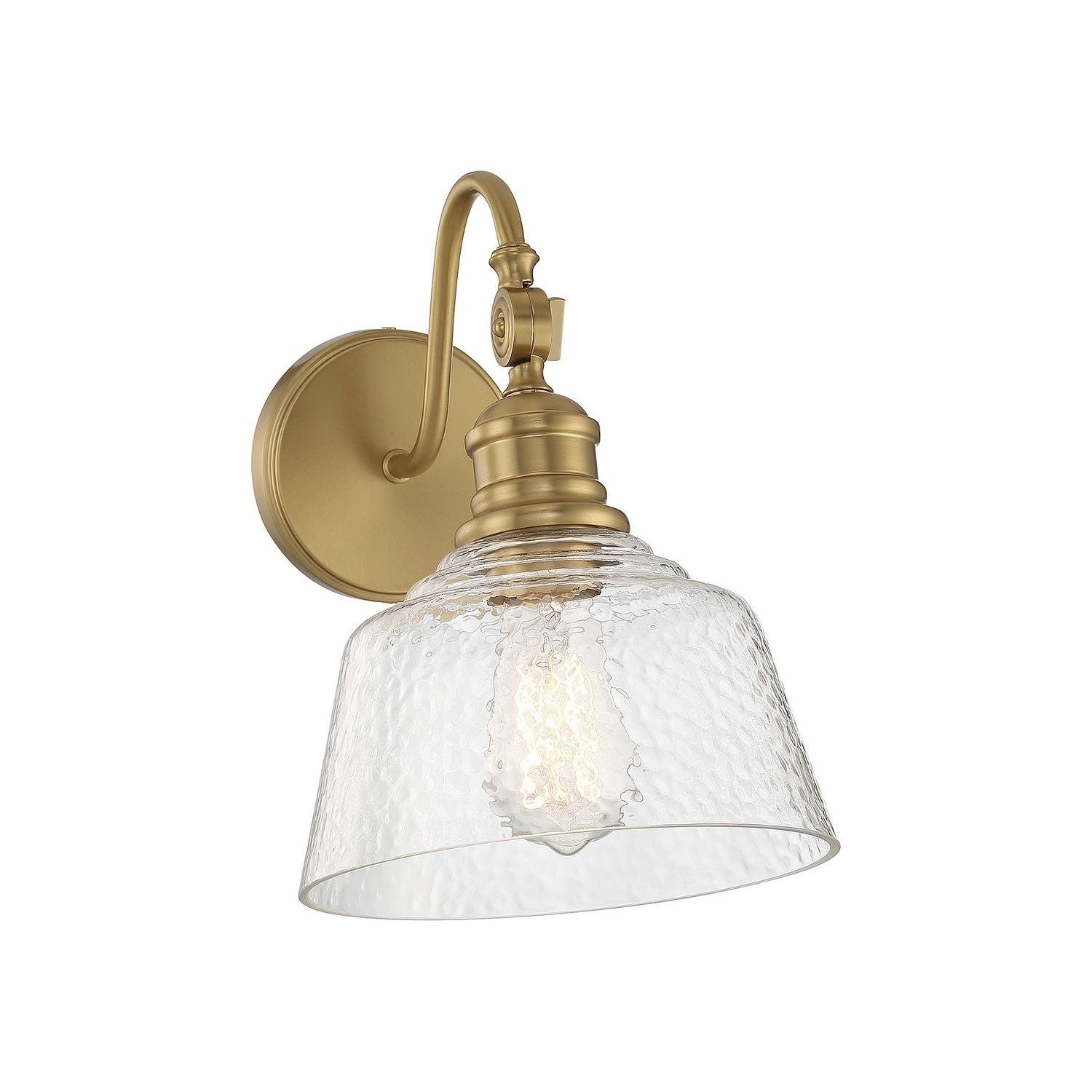 Meridian - M90092NB - One Light Wall Sconce - Natural Brass