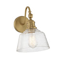 Lumière Meridian M90092NB Une lampe Murale en laiton naturel