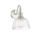 Lumière Meridian M90092PN Une lampe Murale en nickel poli