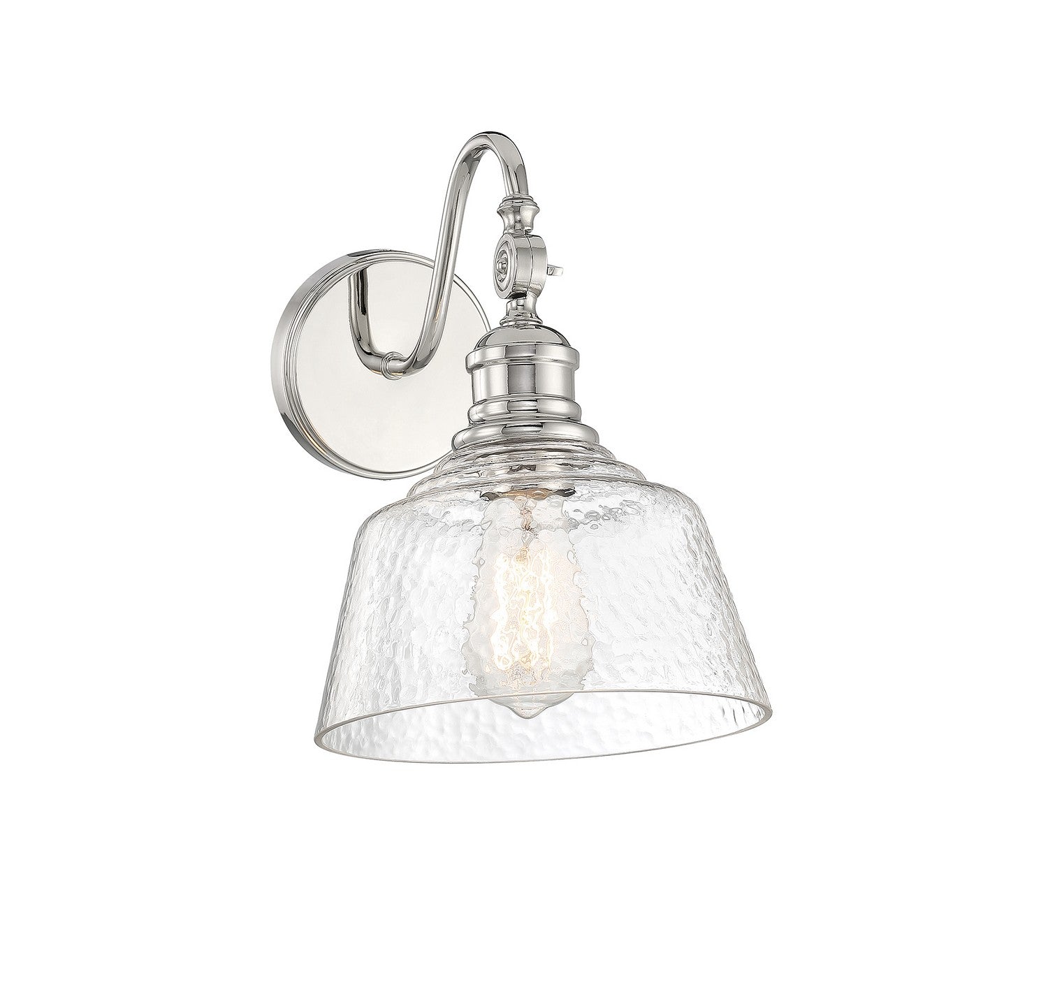 Lumière Meridian M90092PN Une lampe Murale en nickel poli