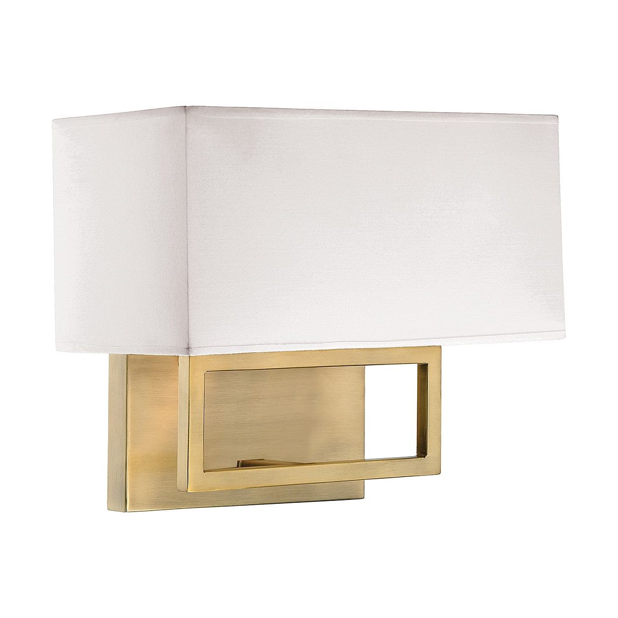 Meridian - M90095NB - Two Light Wall Sconce - Natural Brass